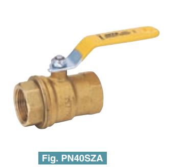 BRASS BALL VALVE, 2½" (DN 65), PN 40, FULL BORE, THREADED ENDS, BS 21, KITZ MODEL PN40SZA