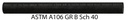 TUYAU SANS SOUDURE NOIR NORME 40/STD ASTM A106 GR.B / API 5L, 12 M, 5"