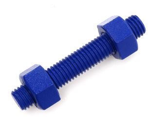 THREADED ROD + 2 HEXAGONAL NUT PTFE M16 X 65 ASTM A193 B7/ASTM A194 GR 2H