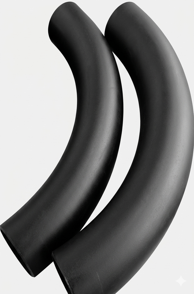 CARBON STEEL BUTT-WELD ELBOW, 90°, SIZE 2", EXTRA LONG RADIUS (3D), SCH 80 (XS), MATERIAL ASTM A234 WPB, ASME B16.9
