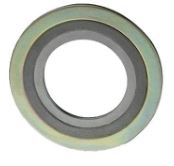 GRAPHITE FILLER SPIRAL WOUND GASKET, CLASS 150, CARBON STEEL INNER & OUTER RINGS, ASME B16.20