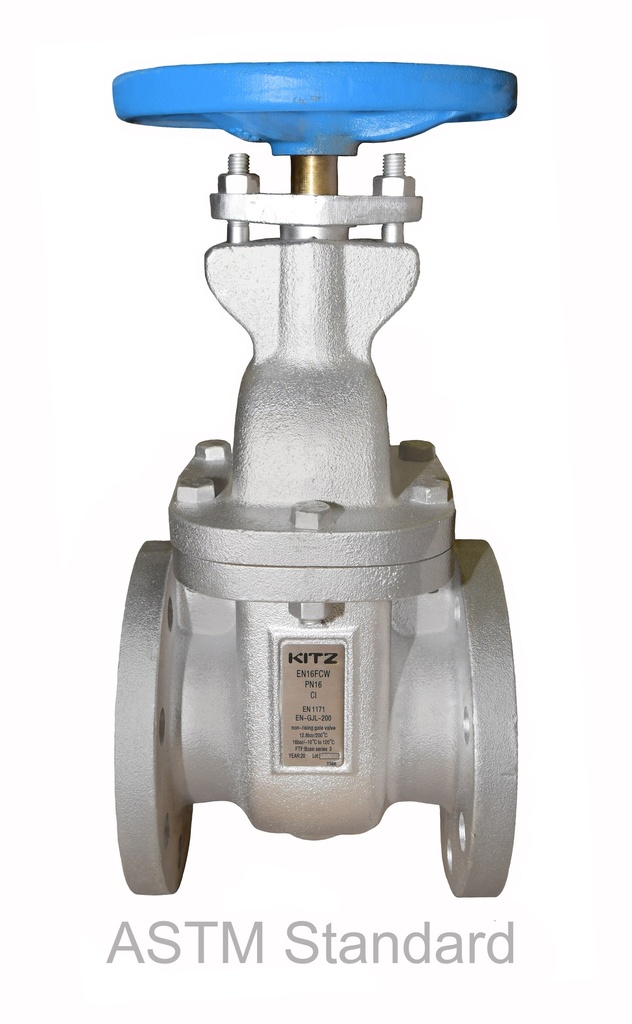 VANNE ARRET A TIGE NON MONTANTE FONTE PN16 BRONZE TRIM FLANGED ENDS 3" KITZ- (PH)EN16FCW