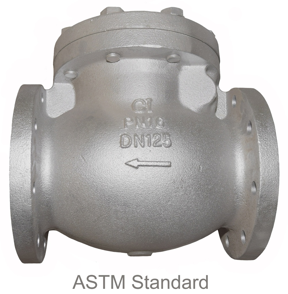 SWING CHECK VALVE CAST IRON PN16 BRONZE TRIM FLANGED ENDS 4" KITZ - (PH)EN16FCO