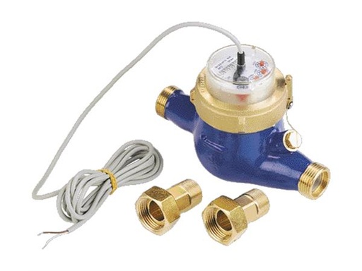 [PMP GRF 96482641] ACCESSOIRES POUR POMPES GRUNDFOS UNILIFT: COMPTEUR D'EAU EN LIGNE AVEC SIGNAL À IMPULSIONS PN 96482641