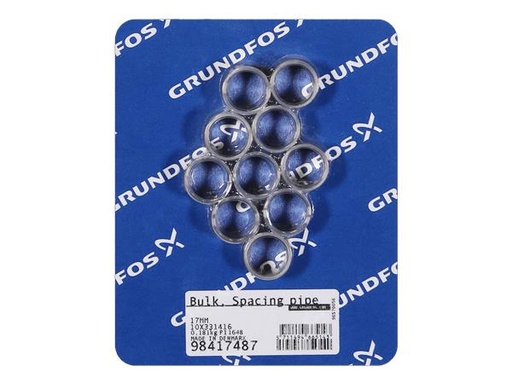 [PMP GRF 98417487] ACCESSORIES FOR GRUNDFOS PUMPS MTR-CRN (BULK, QUANTITY 10 PCS): SPACING PIPE 17 MM PN 98417487