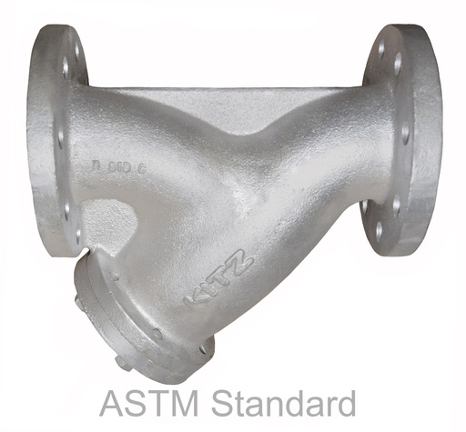 [VAL KIT CI YSTR ZL] STRAINER Y-PATTERN CAST IRON PN 16 STAINLESS STEEL SCREEN FLANGED ENDS 12" KITZ- (PH)EN16FCY