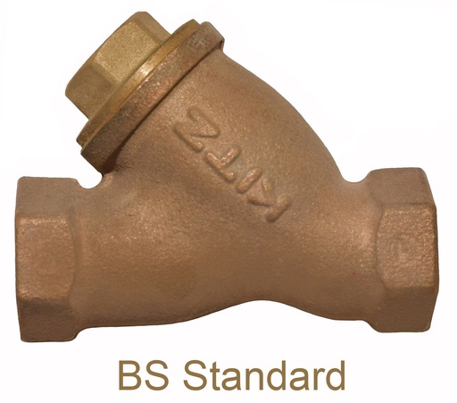 [VAL KIT BZ YSTR F] STRAINER Y-PATTERN BRONZE PN 25 STAINLESS STEEL SCREEN  BS21 1" KITZ -  (PH)PN25Y