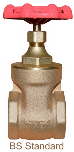 [VAL KIT BZ GATE 16 H] GATE VALVE BRONZE 1 1/2  PN16, BS21 - KITZ - (WR)PN16S 